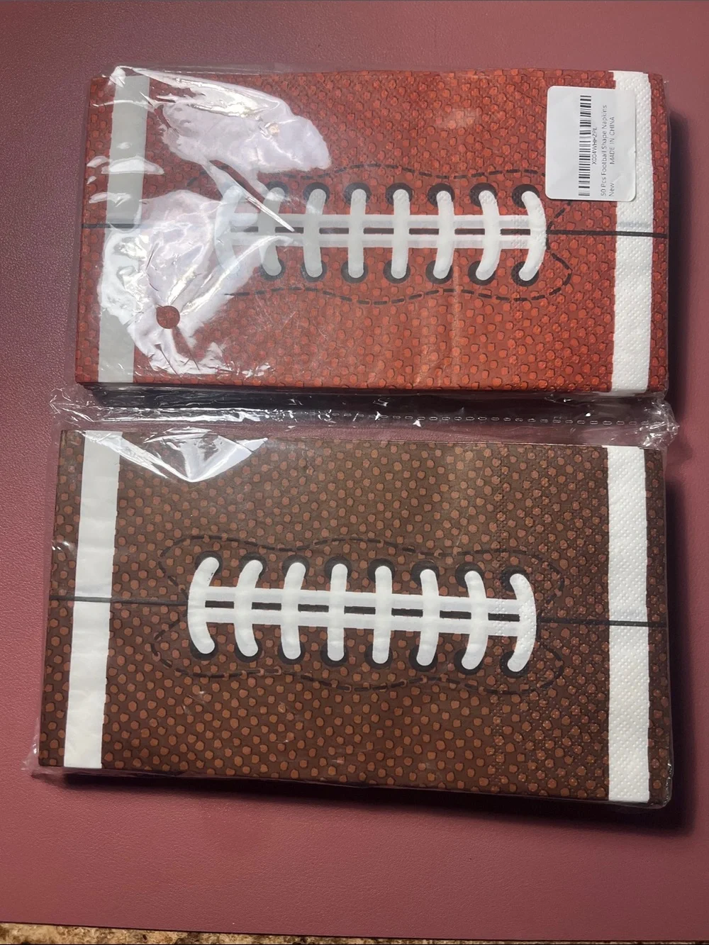 Game Time Touchdown Football Party napkins, and food bowls that you make